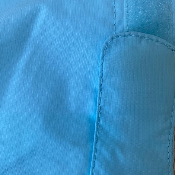 Columbia Aqua Blue Rain Jacket Girl Size 7/8 - Picture 6 of 8